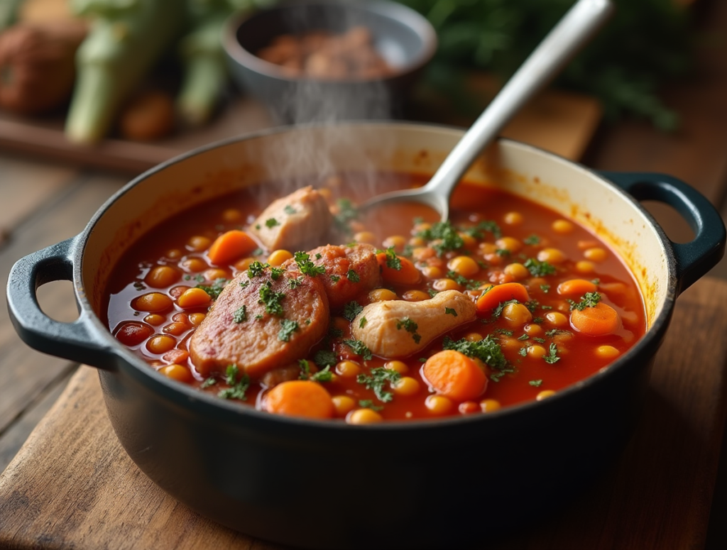 Caldo de cocido casero